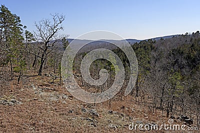 MIssouri Ozark Mountain Panorama Stock Photo